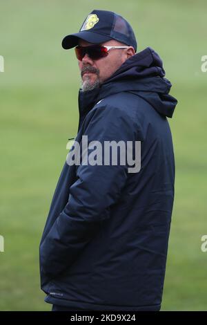 Neil Kileen von Durham während des LV= County Championship-Spiels zwischen dem Durham County Cricket Club und dem Glamorgan County Cricket Club im Emirates Riverside, Chester le Street, am Donnerstag, dem 12.. Mai 2022. (Foto von Mark Fletcher/MI News/NurPhoto) Stockfoto