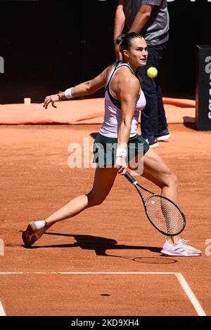 Arena Sabalenka (BLR) während des Viertelfinales gegen Amanda Anisimova (USA) des WTA Master 1000 Internazionali BNL D'Italia Turniers am 13. Mai 2022 im Foro Italico (Foto: Fabrizio Corradetti/LiveMedia/NurPhoto) Stockfoto