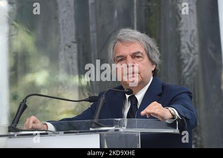 Renato Brunetta Minister für öffentliche Verwaltung bei der „Verso Sud“-Ausgabe 1., die das Europäische Haus Ambrosetti am 14. Mai 2022 in Sorrento, Neapel, Italien, organisiert hat. (Foto von Franco Romano/NurPhoto) Stockfoto