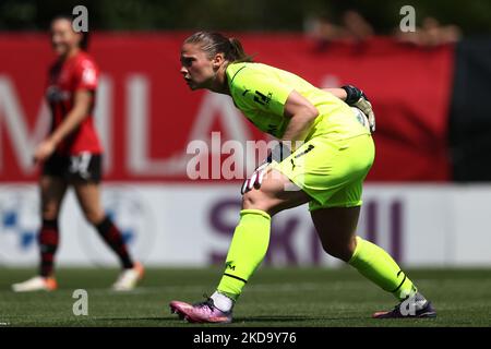 Laura Giuliani (AC Mailand) in Aktion beim italienischen Fußballspiel Serie A Frauen AC Mailand gegen Juventus FC am 14. Mai 2022 im Vismara-Stadion in Mailand, Italien (Foto: Francesco Scaccianoce/LiveMedia/NurPhoto) Stockfoto