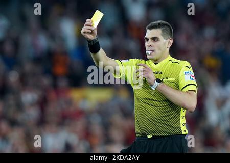 Schiedsrichter Simone Sozza während des Spiels AS Roma und Venezia FC in der Serie A am 14. Mai 2022 in Rom, Italien. (Foto von Giuseppe Maffia/NurPhoto) Stockfoto