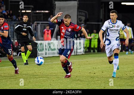 Razvan Marin von Cagliari Calcio während des spiels cagliari Calcio gegen Inter - FC Internazionale am 15. Mai 2022 im Unipol Domus in Cagliari, Italien (Foto: Luigi Canu/LiveMedia/NurPhoto) Stockfoto