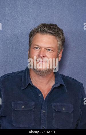 NEW YORK, NEW YORK – 16. MAI: Blake Shelton nimmt am 16. Mai 2022 an der NBCUniversal Upfront 2022 im Mandarin Oriental Hotel in New York City Teil. (Foto von John Nacion/NurPhoto) Stockfoto