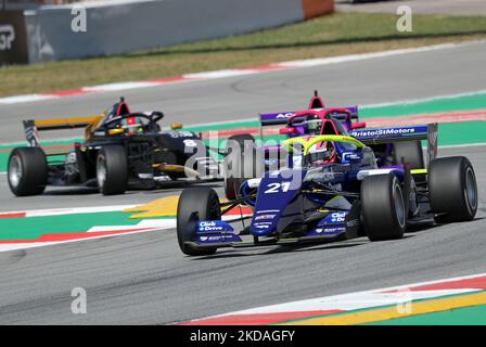 Jessica Hawkins, Click2Drive Bristol Street Motors Racing, während des freien Trainings der W-Serie während des Formel 1 Pirelli GP von Spanien, der am 20.. Mai 2022 auf dem Circuit Barcelona-Catalunya in Barcelona stattfand. -- (Foto von Urbanandsport/NurPhoto) Stockfoto