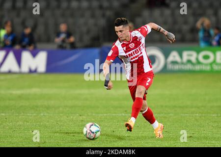 Steliano Filip von Dinamo Bucuresti im Einsatz während der Universitatea Cluj gegen Dinamo Bucuresti, 21. Mai 2022, umstritten im Stadion der Cluj Arena, Cluj Napoca (Foto: Flaviu Buboi/NurPhoto) Stockfoto