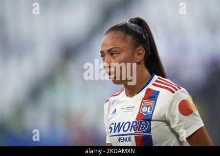 Selma Bacha von Olympique Lyonnais während des UEFA Women's Champions League-Finalmatches zwischen dem FC Barcelona und Olympique Lyonnais im Juventus-Stadion am 21. Mai 2022 in Turin, Italien. (Foto von Jose Breton/Pics Action/NurPhoto) Stockfoto