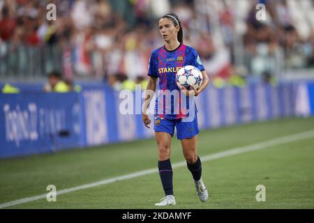 Aitana Bonmati aus Barcelona beim UEFA Women's Champions League-Finale zwischen dem FC Barcelona und Olympique Lyonnais am 21. Mai 2022 im Juventus-Stadion in Turin, Italien. (Foto von Jose Breton/Pics Action/NurPhoto) Stockfoto