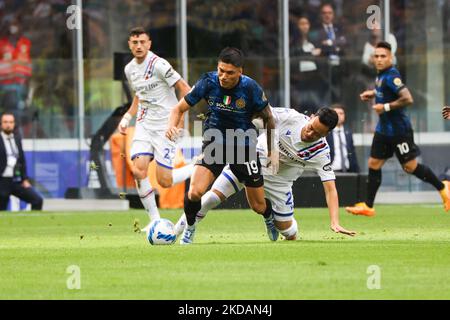 italienische Fußballserie Ein Spiel zwischen FC Internazionale und UC Sampdoria am 22. Mai 2022 im Giuseppe Meazza Stadion in San Siro in Mailand, Italien (Foto: Mairo Cinquetti/NurPhoto) Stockfoto