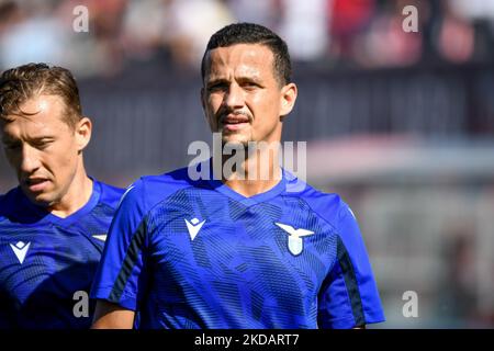 Lazio's Luiz-Filmporträt während des italienischen Fußballs Serie A Spiel Bologna FC gegen SS Lazio am 03. Oktober 2021 im Renato Dall'Ara Stadion in Bologna, Italien (Foto von Ettore Griffoni/LiveMedia/NurPhoto) Stockfoto