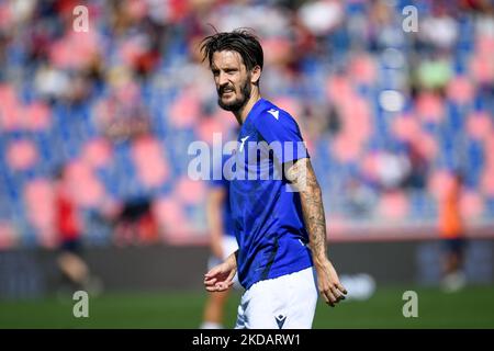 Lazio's Luis Alberto Portrait während des italienischen Fußballs Serie A Spiel Bologna FC gegen SS Lazio am 03. Oktober 2021 im Renato Dall'Ara Stadion in Bologna, Italien (Foto von Ettore Griffoni/LiveMedia/NurPhoto) Stockfoto