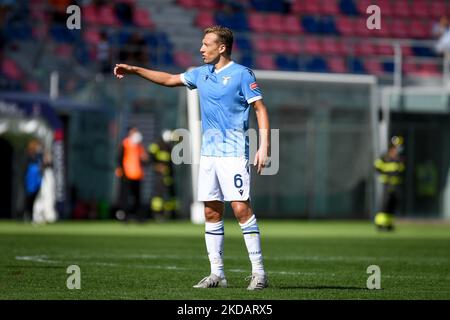 Lazio's Lucas Leiva Portrait während des italienischen Fußballs Serie A Spiel Bologna FC gegen SS Lazio am 03. Oktober 2021 im Renato Dall'Ara Stadion in Bologna, Italien (Foto von Ettore Griffoni/LiveMedia/NurPhoto) Stockfoto