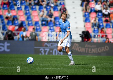 Lazio's Lucas Leiva Portrait in Aktion während des italienischen Fußballs Serie A Spiel Bologna FC gegen SS Lazio am 03. Oktober 2021 im Renato Dall'Ara Stadion in Bologna, Italien (Foto von Ettore Griffoni/LiveMedia/NurPhoto) Stockfoto