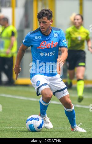 Napoli's Diego Demme während des spiels der italienischen Fußballserie A Spezia Calcio gegen SSC Napoli am 22. Mai 2022 im Alberto Picco Stadion in La Spezia, Italien (Foto: Cucco Ricucchi/LiveMedia/NurPhoto) Stockfoto