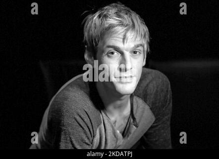 Berlin, Deutschland. 21. Januar 2015. Sänger Aaron Carter, abgebildet in Berlin. (An dpa: 'US-Sänger Aaron Carter ist tot') Quelle: Britta Pedersen/dpa/Alamy Live News Stockfoto