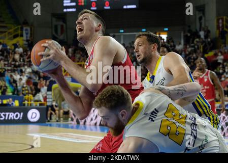 Guido Rosselli - Scaligera Basket Tezenis Verona während der italienischen Basketball Serie A2 Männer Meisterschaft Semifinali Playoff G1 - Scaligera Basket Tezenis Verona VS Giorgio Tesi Group Pistoia am 22. Mai 2022 auf dem AGSM Forum in Verona, Italien (Foto von Roberto Tommasini/LiveMedia/NurPhoto) Stockfoto