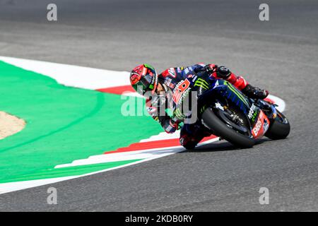 Quartararo Fabio Fra Monster Energy Yamaha MotoGP Yamaha während der MotoGP Weltmeisterschaft Gran Premio dâ€™Italia Oakley MotoGP Freies Training am 27. Mai 2022 auf dem internationalen Kurs Mugello in Mugello, Italien (Foto: Alessio Marini/LiveMedia/NurPhoto) Stockfoto