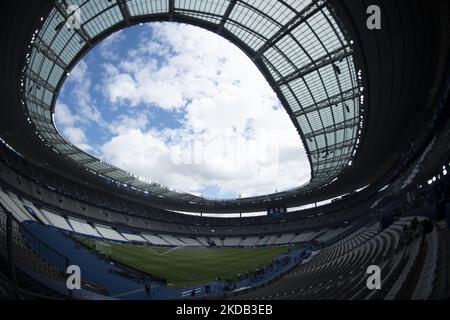 Stadionansicht während des UEFA Champions League-Endspiel zwischen dem FC Liverpool und Real Madrid im Stade de France am 28. Mai 2022 in Paris, Frankreich. (Foto von Jose Breton/Pics Action/NurPhoto) Stockfoto