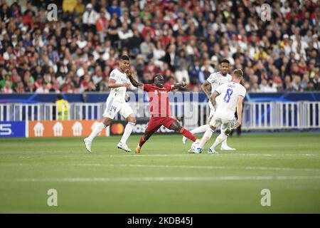 Sadio Mane aus Liverpool während des UEFA Champions League-Finalmatches zwischen dem FC Liverpool und Real Madrid am 28. Mai 2022 im Stade de France in Paris, Frankreich. (Foto von Jose Breton/Pics Action/NurPhoto) Stockfoto