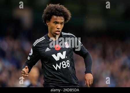 Willian #20 von Fulham während des Premier League-Spiels Manchester City gegen Fulham im Etihad Stadium, Manchester, Großbritannien. 5.. November 2022. (Foto von Conor Molloy/News Images) in Manchester, Großbritannien am 11/5/2022. (Foto von Conor Molloy/News Images/Sipa USA) Quelle: SIPA USA/Alamy Live News Stockfoto