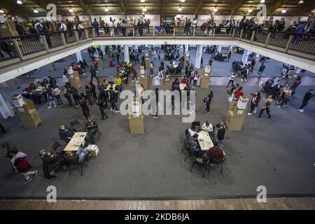 Votation in Corferias, einem massiven Wahlpunkt in BogotÃ¡, Kolumbien, am 29. Mai 2022. (Foto von Robert Bonet/NurPhoto) Stockfoto