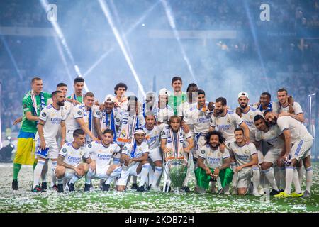 Spieler von RAL Madrid während des Open Media Day Real Madrid in Ciudad deportiva Real Madrid am 29. Mai 2022 in Madrid Spanien. (Foto von DAX Images/NurPhoto) Stockfoto
