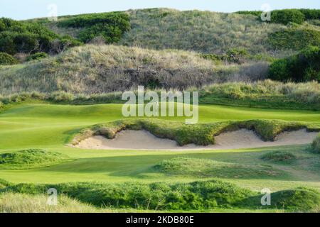 Eine szenische Aufnahme der Barnbougle Lost Farm in Tasmanien Stockfoto