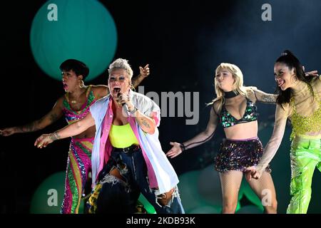 Pink Performing während ihrer Headline beim BottleRock Festival Napa CA USA 29.. Mai 2022 . (Foto von George Ortiz/NurPhoto) Stockfoto