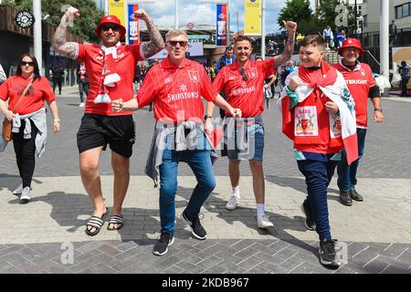 Während des Play-Off Finales der Sky Bet Championship zwischen Huddersfield Town und Nottingham Forest im Wembley Stadium, London, am Sonntag, 29.. Mai 2022. (Foto von Jon Hobley/MI News/NurPhoto) Stockfoto