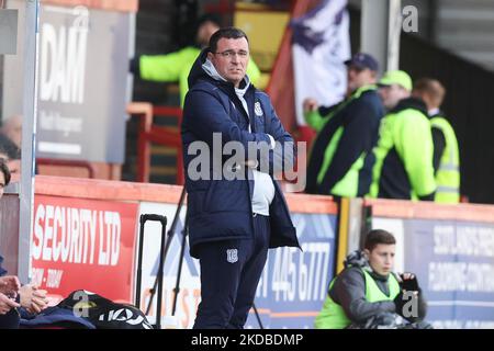 5.. November, Maryhill, Glasgow, Schottland; Fußball der schottischen Meisterschaft, Partick Thistle gegen Dundee; Dundee-Manager Gary Bowyer Stockfoto