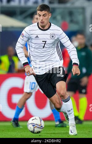 Kai Havertz von Deutschland während des UEFA Nations League-Spiels zwischen Italien und Deutschland im Stadio Renato Dall'Ara, Bologna, Italien am 4. Juni 2022. (Foto von Giuseppe Maffia/NurPhoto) Stockfoto