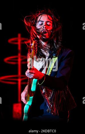 Samuel Kiszka von Greta Van Fleet beim IDAYS Festival in Mailand, Italien, am 9 2022. Juni. (Foto von Mairo Cinquetti/NurPhoto) Stockfoto