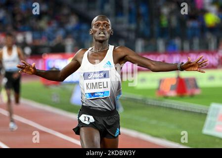 Nichola Kipkorir Kimeli (KEN) während der Goldenen Gala der Wanda Diamond League am 09. Juni 2022 im Olympiastadion in Rom (Foto: Fabrizio Corragetti/LiveMedia/NurPhoto) Stockfoto