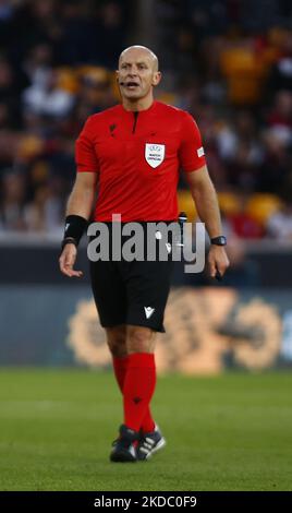 Schiedsrichter Szymon Marciniak während der UEFA Nations League - Gruppe A3 zwischen England und Italien am 11.. Juni 2022 im Molineux Stadium, Wolverhampton (Foto by Action Foto Sport/NurPhoto) Stockfoto