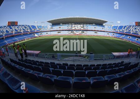 Allgemeiner Blick ins Stadion vor der UEFA Nations League Ein Spiel der Gruppe 2 zwischen Spanien und Tschechien im La Rosaleda Stadium am 12. Juni 2022 in Malaga, Spanien. (Foto von Jose Breton/Pics Action/NurPhoto) Stockfoto