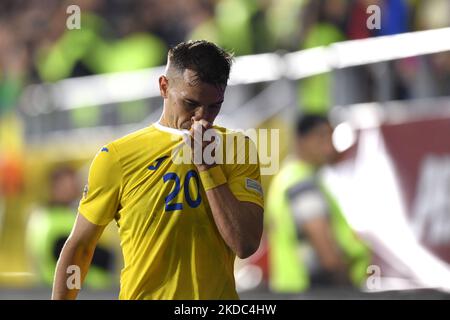 Darius Olaru im Einsatz beim UEFA Nations League -League B Group 3 Spiel zwischen Rumänien und Finnland im Rapid Giulesti Stadium am 11. Juni 2022 in Bukarest, Rumänien. (Foto von Alex Nicodim/NurPhoto) Stockfoto