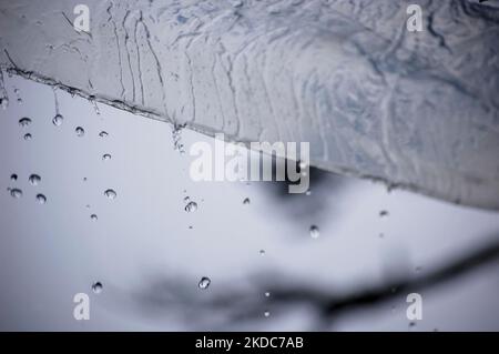 Eine Nahaufnahme des Wasserspritzer Stockfoto