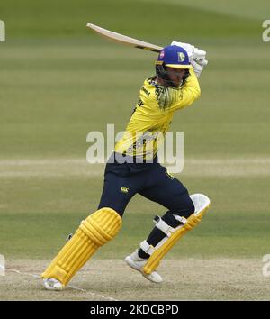 Graham Clark von Durham Fledermäuse während der Vitality T20 Blast Spiel zwischen Durham County Cricket Club und Leicestershire County Cricket Club im Seat Unique Riverside, Chester le Street am Sonntag 19. Juni 2022. (Foto von will Matthews/MI News/NurPhoto) Stockfoto