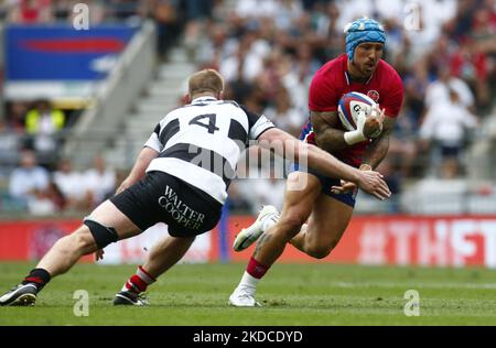 Der englische Jack Nowell (Exeter Chiefs, 39 Kappen) während der internationalen Freundschaften zwischen England und Barbaren F.C im Twickenham Stadion, London am 19.. Juni 2022 (Foto von Action Foto Sport/NurPhoto) Stockfoto