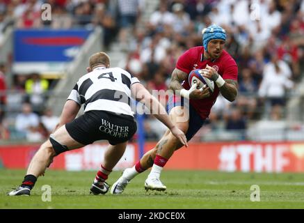 Der englische Jack Nowell (Exeter Chiefs, 39 Kappen) während der internationalen Freundschaften zwischen England und Barbaren F.C im Twickenham Stadion, London am 19.. Juni 2022 (Foto von Action Foto Sport/NurPhoto) Stockfoto