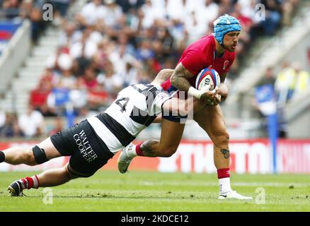 Der englische Jack Nowell (Exeter Chiefs, 39 Kappen) während der internationalen Freundschaften zwischen England und Barbaren F.C im Twickenham Stadion, London am 19.. Juni 2022 (Foto von Action Foto Sport/NurPhoto) Stockfoto