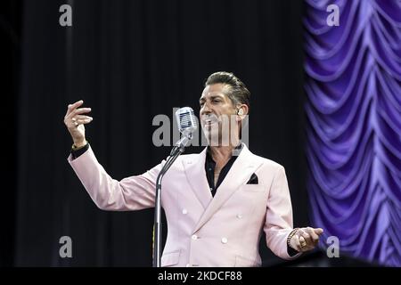 Danny Vera spielt live beim Pinkpop Festival 2022 am 17. Juni 2022 in MegaLand Landgraaf, Niederlande. (Foto von Roberto Finizio/NurPhoto) Stockfoto