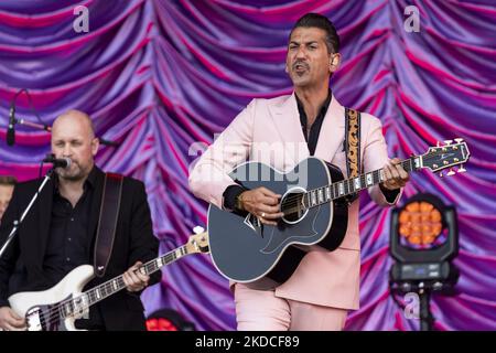 Danny Vera spielt live beim Pinkpop Festival 2022 am 17. Juni 2022 in MegaLand Landgraaf, Niederlande. (Foto von Roberto Finizio/NurPhoto) Stockfoto