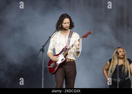 Kaleo spielen live beim Pinkpop Festival 2022 am 18. Juni 2022 in MegaLand Landgraaf, Niederlande. (Foto von Roberto Finizio/NurPhoto) Stockfoto