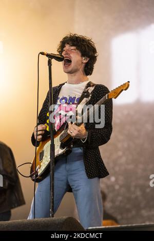 LANDGRAAF, NIEDERLANDE - 19. JUNI: Inhaler treten am 19. Juni 2022 im niederländischen MegaLand Landgraaf beim Pinkpop Festival 2022 live auf. (Foto von Roberto Finizio/NurPhoto) Stockfoto