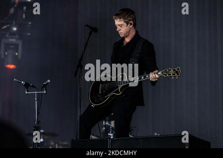 LANDGRAAF, NIEDERLANDE - 19. JUNI: Interpol treten am 19. Juni 2022 im niederländischen MegaLand Landgraaf beim Pinkpop Festival 2022 auf. (Foto von Roberto Finizio/NurPhoto) Stockfoto