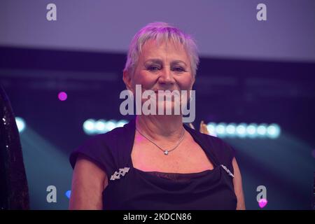 Renate STECHER, erhält den Pegasos-Preis, Legends of Sports, 40. Deutscher Sportpresseball in der Alten Oper Frankfurt, 5.. November 2022. Stockfoto