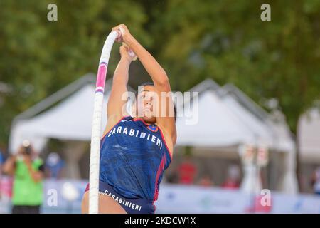 Carabinieri-Asthletin Roberta Bruni während der italienischen Absolutmeisterschaften am 26. Juni. In Rieti, Italien, 26. Juni 2022. (Foto von Riccardo Fabi/NurPhoto) Stockfoto