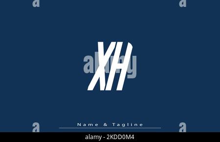 Buchstabenbuchstaben Initialen Monogramm Logo XH , HX Stock Vektor