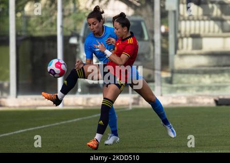 Die Italienin, die Italienin, während des Freundschaftsspiel der Frauen-Internationale zwischen Italien und Spanien im Teofilo Patini Stadium am 01. Juli 2022 in Castel di Sangro, Italien. (Foto von Cinzia Camela/LiveMedia/NurPhoto) Stockfoto