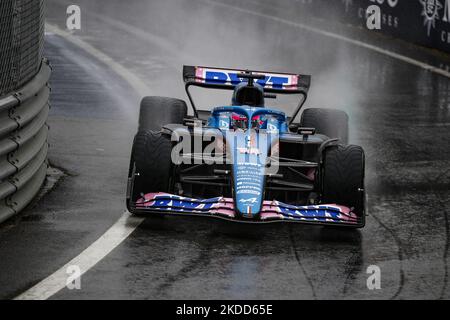 14 Fernando Alonso, BTW Alpine F1 Team, A522, Aktion während des Formel 1 Grand Prix von Großbritannien auf der Silverstone-Strecke vom 31.. Juni bis 3.. Juli 2022 in Northampton, England. (Foto von Gongora/NurPhoto) Stockfoto